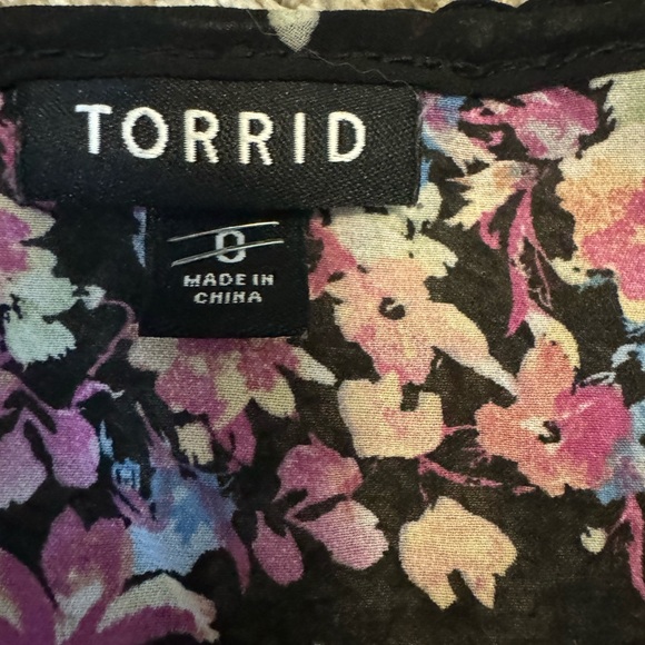 Torrid Black Floral Dress with Slip - Picture 8 of 13